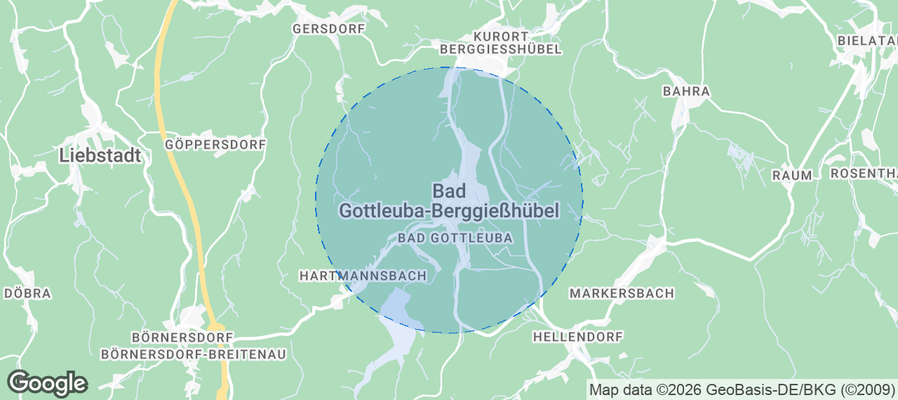 Bad Gottleuba-Berggießhübel Airbnb map